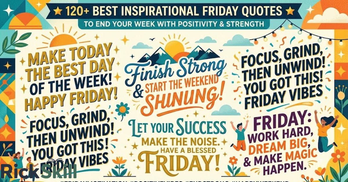120+ Best Inspirational Friday Quotes to End Your Week with Positivity & Strength