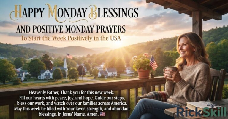 Happy Monday Blessings and Positive Monday Prayers to Start the Week Positively in the USA