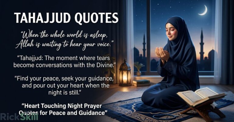 Tahajjud Quotes – Heart Touching Night Prayer Quotes for Peace and Guidance