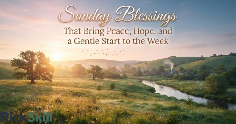 Sunday Blessings That Bring Peace, Hope, and a Gentle Start to the Week