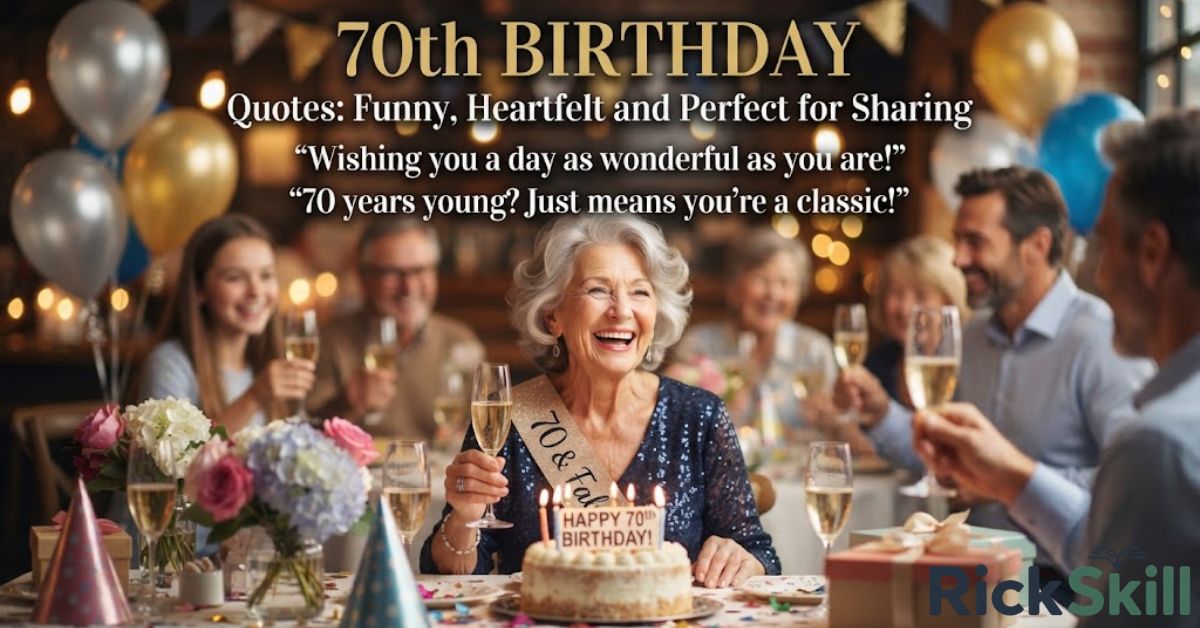 70th Birthday Quotes: Funny, Heartfelt, and Perfect for Sharing